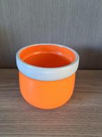 Oranje bloempot, Rond, Ophalen of Verzenden, Aardewerk, Binnen