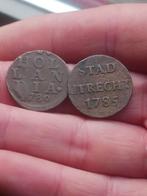 Oude munten Nederland,  2 stuks nette duiten, Enlèvement ou Envoi