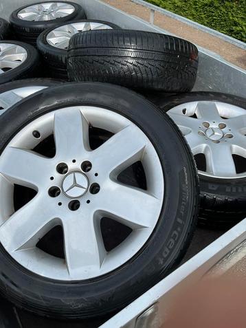 Winterset mercedes velgen 17”, Auto-onderdelen, Ophalen, Winterbanden, Velg(en)