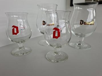 Duvel glazen. 2x 33cl en 3x degustatieglas. Samen 10€ beschikbaar voor biedingen