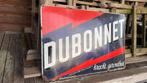 Emaille bord Dubonnet., Ophalen of Verzenden, Gebruikt, Reclamebord