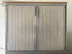 Stalen roldeurkast met houten tablet, Ophalen, Gebruikt, 100 tot 150 cm, Industrieel / archiefkast