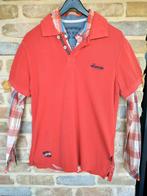 Rode Polo met hemd Denim, Kleding | Heren, Maat 48/50 (M), Ophalen of Verzenden, Zo goed als nieuw, Denim