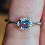 Bague en argent S925 avec tanzanite naturelle, Autres couleurs, 18 à 19, Femme ou Homme, Comme neuf