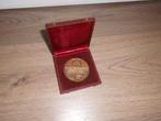 bronzen medaille gesigneerd door DAUTEL „Franse korenmolen”, Ophalen of Verzenden, Brons