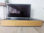 Design tv-meubel Brooklyn in zwart staal en eikenhout, Huis en Inrichting, Ophalen, Design, modern, industrieel, 150 tot 200 cm