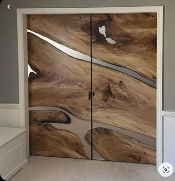 Stoer hout om zelf epoxy bladen te gieten uit voorraad beschikbaar voor biedingen