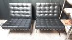 Barcelona chair zwart    300 stuk 2 voor 500, Ophalen, Bauhaus, Eenpersoons, Leer