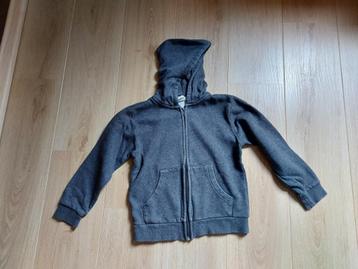 Grijze (joggings)vest met rits - jongen - maat 122/128 (6/8Y beschikbaar voor biedingen