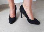 Elegante high heels in daim, Ophalen of Verzenden, Schoenen met hoge hakken, Zo goed als nieuw, Zwart