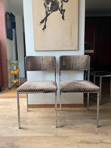 Retro metalen stoelen  beschikbaar voor biedingen