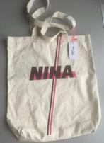 Sport - Nina Derwael - Totebag canvas stripe, Sport en Fitness, Turnen, Ophalen of Verzenden, Nieuw, Beige, Overige typen