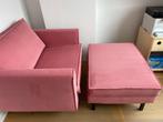 Sissy-Boy Amsterdam Velvet Loveseat + Hocker - Roze, Ophalen, Modern retro met een vleugje  Scandinavisch en boho chic, Stof, Tweepersoons