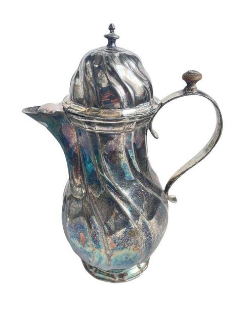 19e eeuwse Duitse antieke kruik met engelenstempel, Antiek en Kunst, Antiek | Zilver en Goud, Zilver, Ophalen of Verzenden