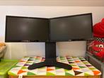 2 x LG 22inch + Ergotron LX2 Desk Stand, VGA, HD, IPS, Comme neuf