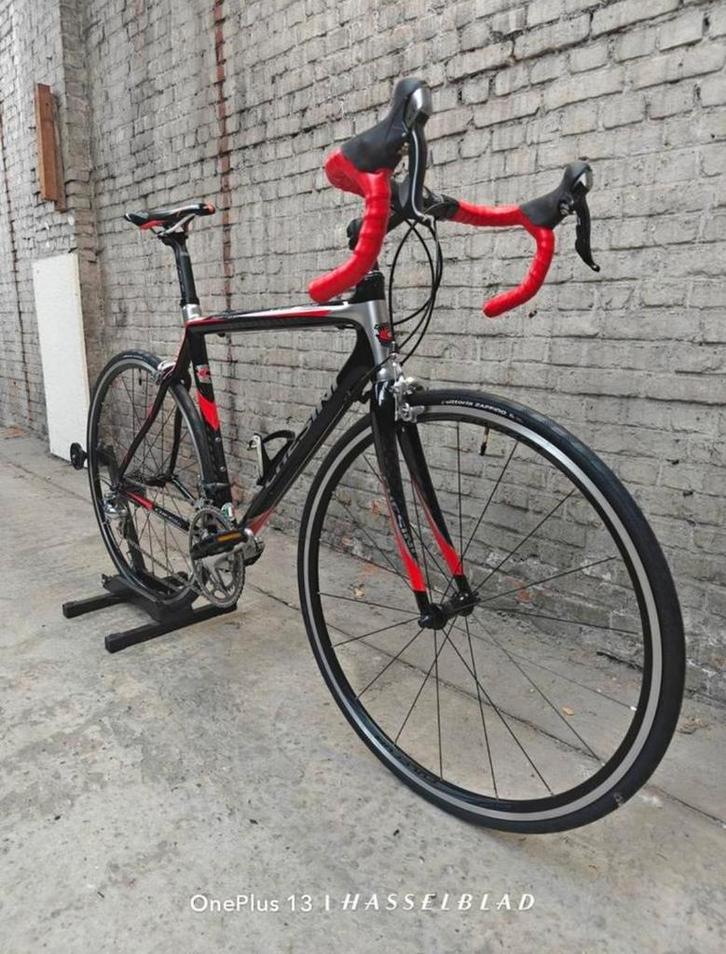 Prachtige Full Carbon Chesini racefiets volledig in orde, Fietsen en Brommers, Fietsen | Racefietsen, Zo goed als nieuw, Heren