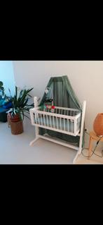 Witte wieg met standaard voor sluier, Kinderen en Baby's, Ophalen, Wieg