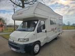 Fiat Ducato 2.8JTD 6 personen 115dkm Camper Pegaso 2000, Caravans en Kamperen, Mobilhomes, 7 tot 8 meter, Bedrijf, Diesel, Half-integraal