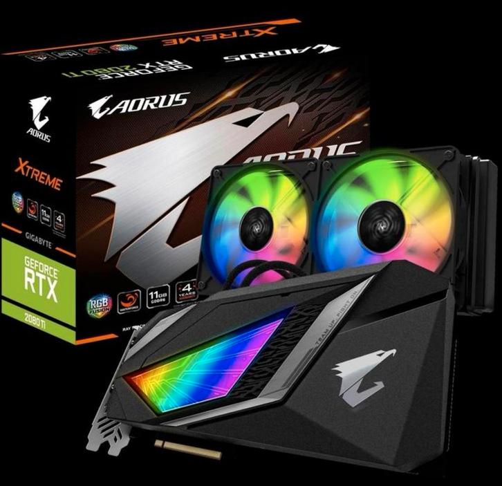AORUS GeForce RTX 2080 Ti WATERFORCE, Informatique & Logiciels, Cartes vidéo, Comme neuf, Nvidia, PCI-Express 4.0, GDDR6, HDMI