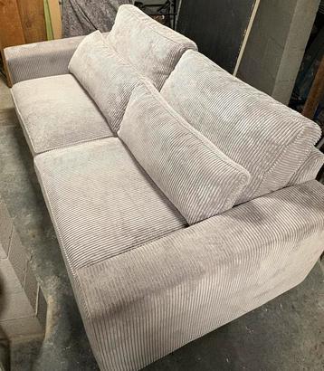 2,5-zit salon ribstof “ivory” beschikbaar voor biedingen