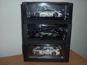 3x Minichamps BMW M3 DTM Modellautos 2012-13 M 1:43 beschikbaar voor biedingen