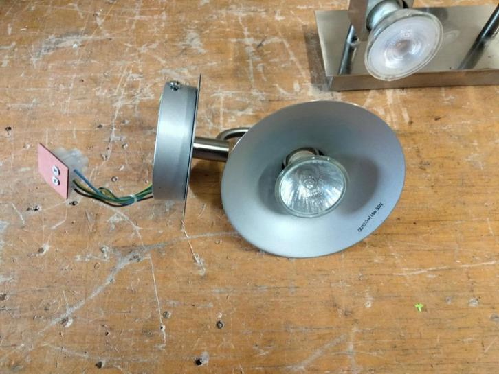 5 diverse plafond en wand armaturen, Huis en Inrichting, Lampen | Hanglampen, Gebruikt, Glas, Kunststof, Metaal, Ophalen