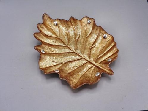 Centre de table - Feuille - Verre, et argent 925, Antiek en Kunst, Antiek | Glaswerk en Kristal, Verzenden