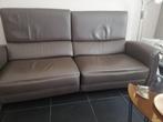 leren salon (2x 2-zit) taupe/ bruin hoge kwaliteit, Huis en Inrichting, Zetels | Complete zithoeken, Ophalen, Gebruikt, Leer