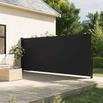 Zwart uittrekbaar windscherm 160x300, Tuin en Terras, Tuinschermen, Ophalen, Kunststof, Zo goed als nieuw, 200 cm of meer