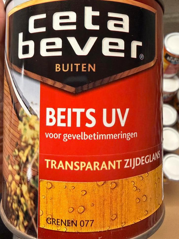 Cetabever transparante beits grenen 0,75liter, Doe-het-zelf en Bouw, Hout en Planken, Nieuw, Ophalen of Verzenden