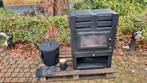 Oude houtkachel met accessoires, Huis en Inrichting, Kachels, Ophalen, Gebruikt, Hout, Houtkachel
