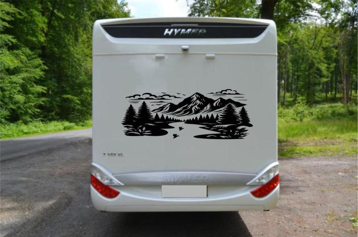 Camper sticker groot, Auto diversen, Overige Auto diversen, Verzenden
