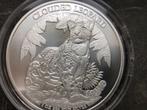 2023 Cambodia - Clouded leopard - 1 oz silver, Ophalen of Verzenden, Zilver