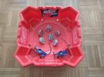Beyblade battle arena inclusief 6 spinners en 2 launchers, Kinderen en Baby's, Speelgoed | Overig, Ophalen, Gebruikt