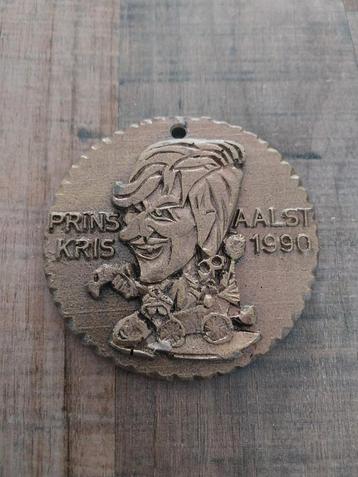 Medaille prins kris aalst carnaval 1990 beschikbaar voor biedingen