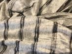 Stof in zachte velours., Ophalen of Verzenden, Nieuw, Zwart, Polyester