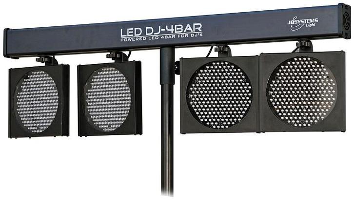 2 x JB Systems LED DJ Bar met statieven + Ledcon 02, Musique & Instruments, Lumières & Lasers, Utilisé, Lumières, Commande sonore