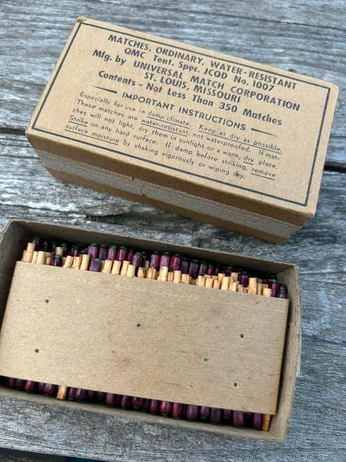 US WW2 safety / survival lucifers volle doos, Verzamelen, Militaria | Tweede Wereldoorlog, Ophalen of Verzenden