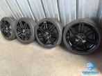 Originele Audi A3 S3 8P 18 inch zwarte velgen 5x112 zomerban, Auto-onderdelen, 18 inch, Gebruikt, Banden en Velgen, Ophalen of Verzenden