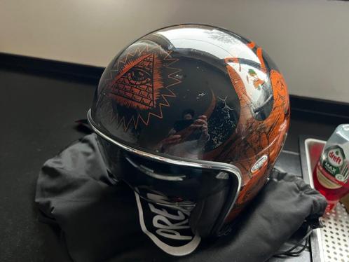 Jethelm Premier Chromed The black maat XL, Motoren, Kleding | Motorhelmen, Jethelm, XL, Nieuw zonder kaartje, Ophalen of Verzenden
