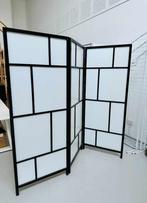 Scheidingswand wit zwart 216 x 185, Ophalen, Nieuw