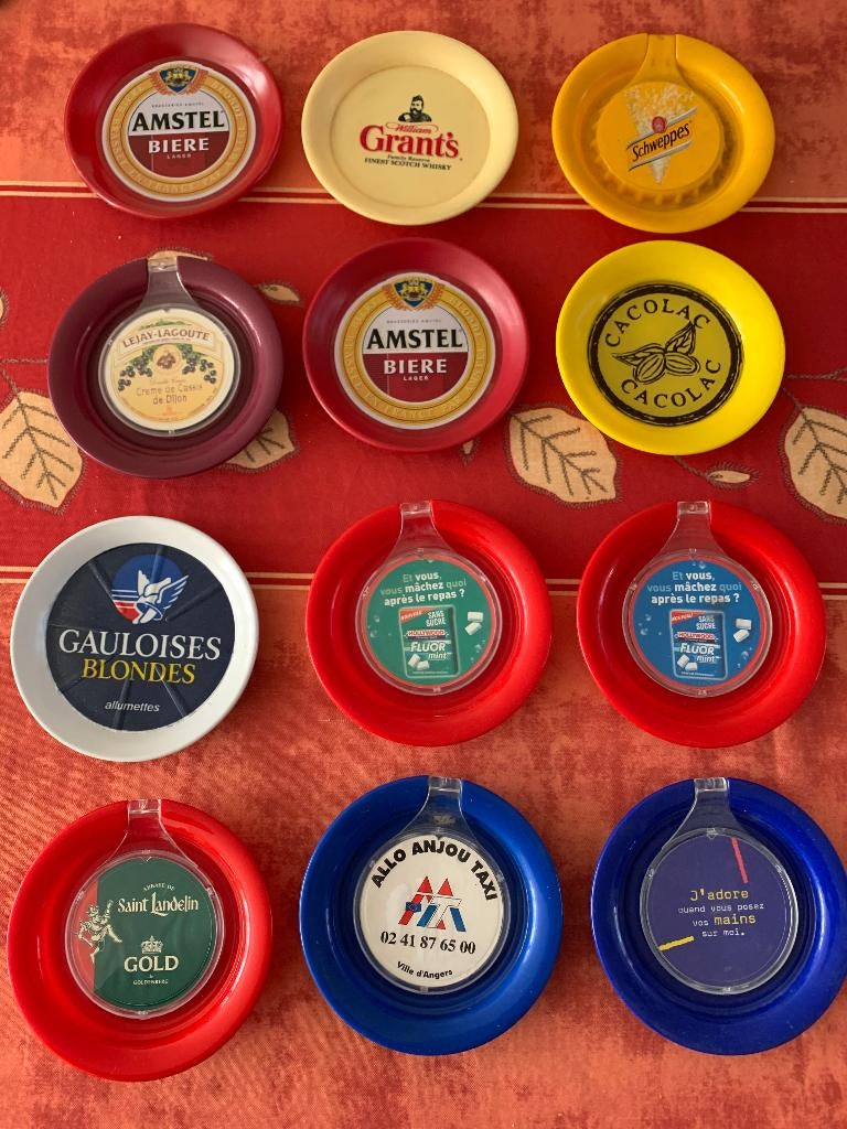 Lot de 12 ramasse monnaie publicité, Collections, Marques & Objets publicitaires, Utilisé, Autres types, Enlèvement ou Envoi