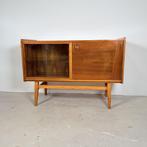 Vintage sideboard/ televisiekast hoogglans noot, Bilea, Huis en Inrichting, Kasten | Dressoirs, Met deur(en), 100 tot 150 cm, Vintage