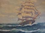 3 peintures maritimes signées, Enlèvement ou Envoi
