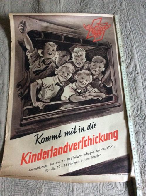 Affiche -  Duits jong volk in verlof, Collections, Objets militaires | Général, Enlèvement ou Envoi