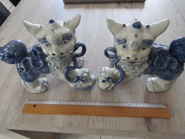 2 MOOI CHINEESE DRAKEN BEELDEN, Verzamelen, Beelden en Beeldjes, Zo goed als nieuw, Fantasy, Ophalen