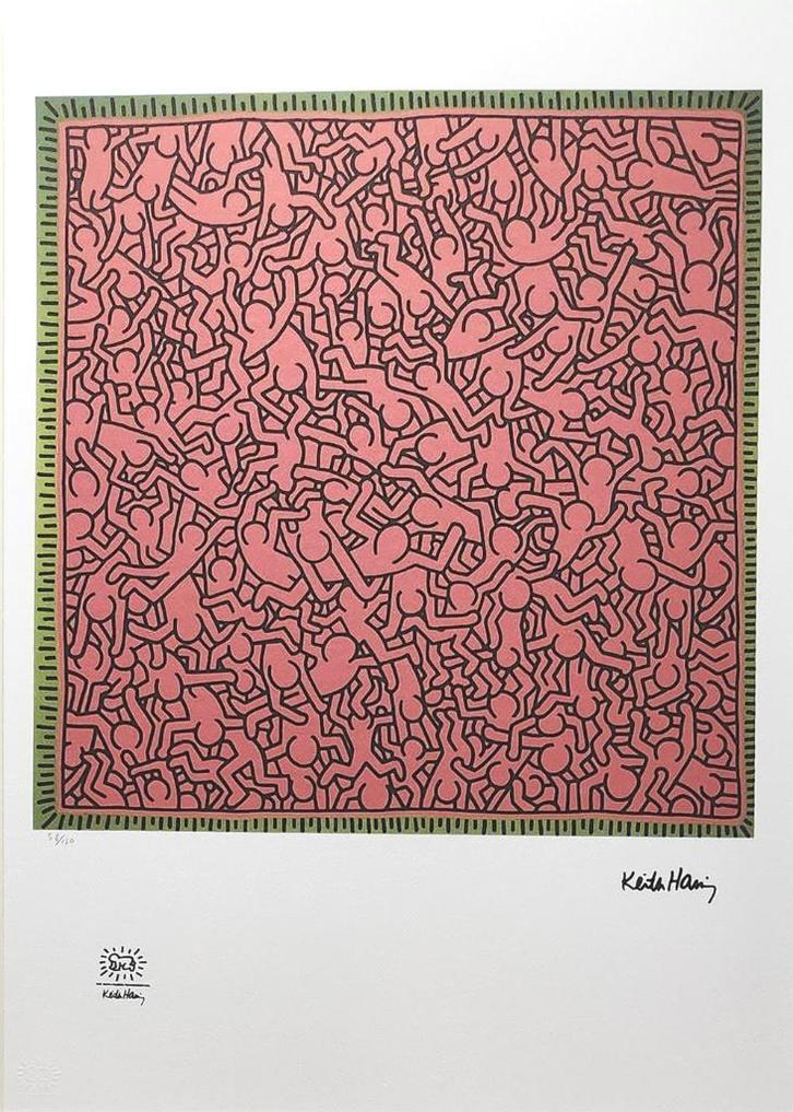 Keith Haring - Untitled (O), Antiek en Kunst, Kunst | Litho's en Zeefdrukken, Ophalen of Verzenden
