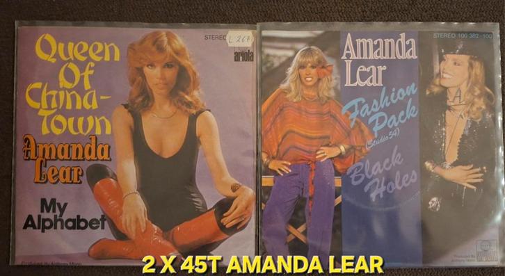 2 X CUIR AMANDA 45T, CD & DVD, Vinyles Singles, Utilisé, Single, Dance, 7 pouces, Enlèvement ou Envoi