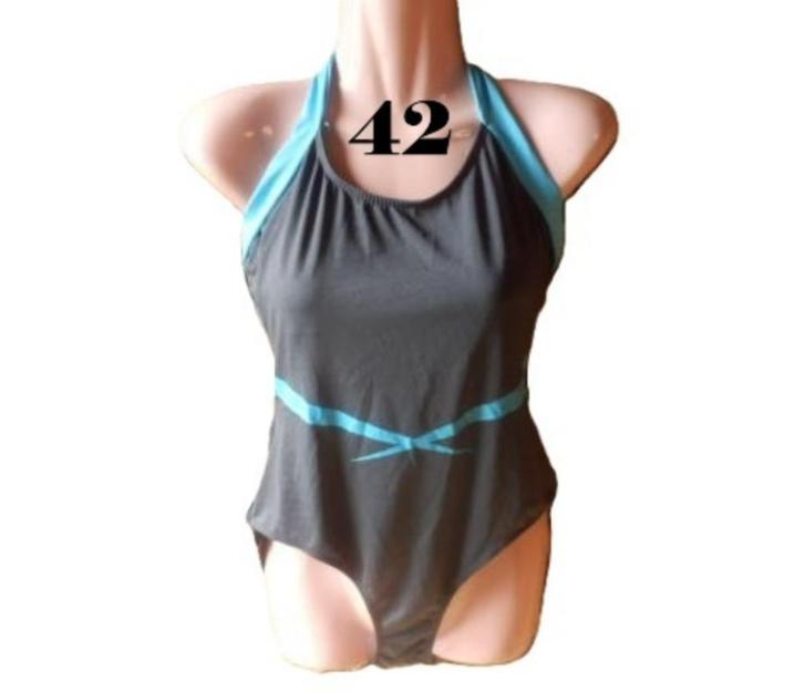 (38) - maillot femme t.XL gris et bleu -, Kleding | Dames, Badmode en Zwemkleding, Zo goed als nieuw, Badpak, Blauw, Ophalen of Verzenden