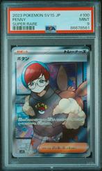 Penny PSA 9 - 100/078 - Japanese Scarlet ex 2023, Ophalen of Verzenden, Zo goed als nieuw, Losse kaart